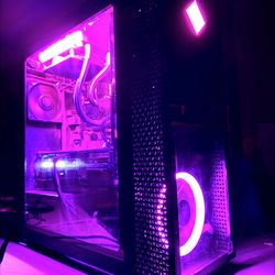 Liquid Water Cool Gaming PC Desktop Computer i7 10700k rtx 3070 32gb ram 512gb + 2tb