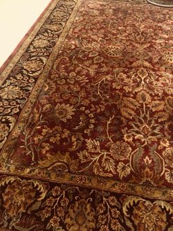 Area wool rug hand made