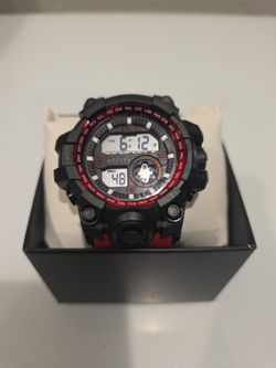 Activa Digital Sport Watch Black and Red