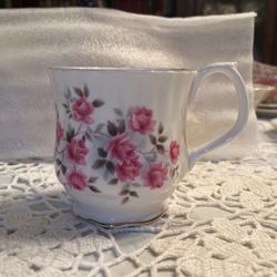 Royal Albert pink floral bone china mug 