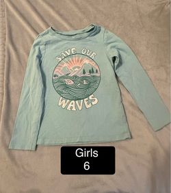 Youth girls 6 save our waves shirt