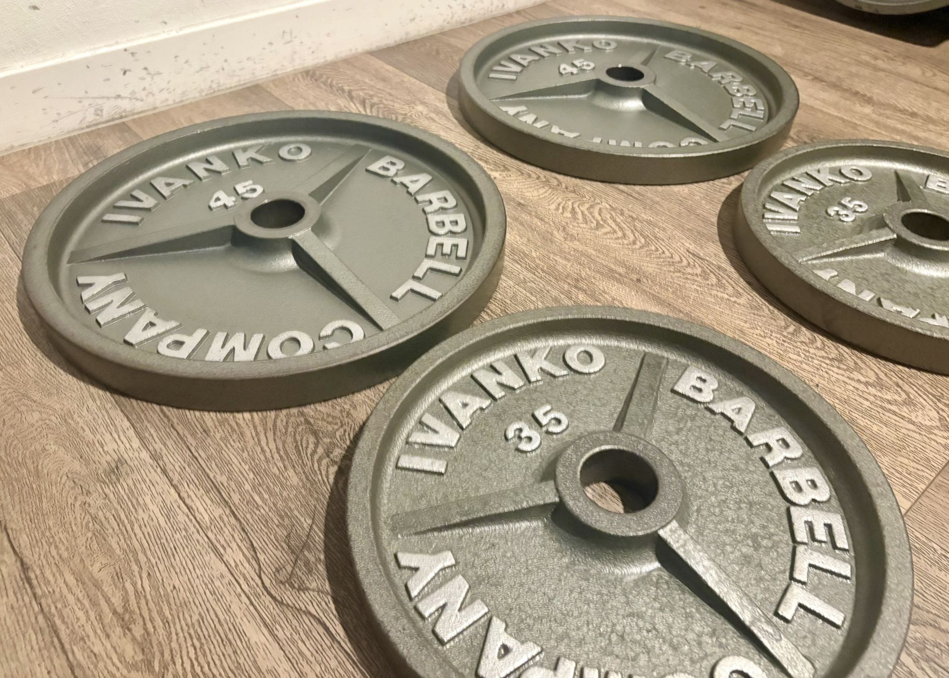 MY BEST IVANKO’S. Full Set Of Olympic Vintage Weight Plates M Series (245 lbs)