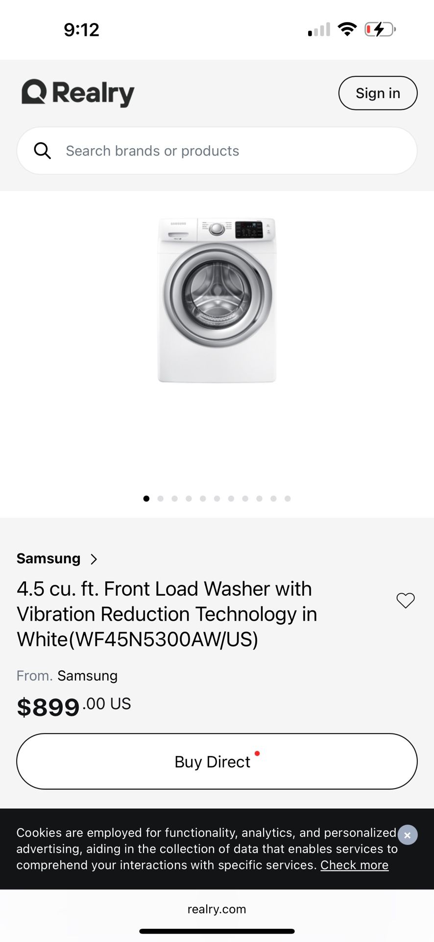 Lavadora Samsung