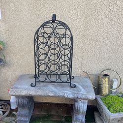 Vintage Iron Wine  Rack Holder 