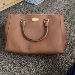 Michael Kors Kellen Ballet Satchel Handbag Medium Saffiano Leather Retail $328