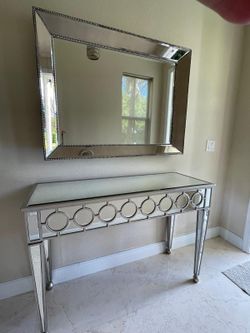 Mirror and Entryway Console