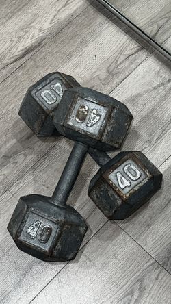 40 Pound Dumbbells