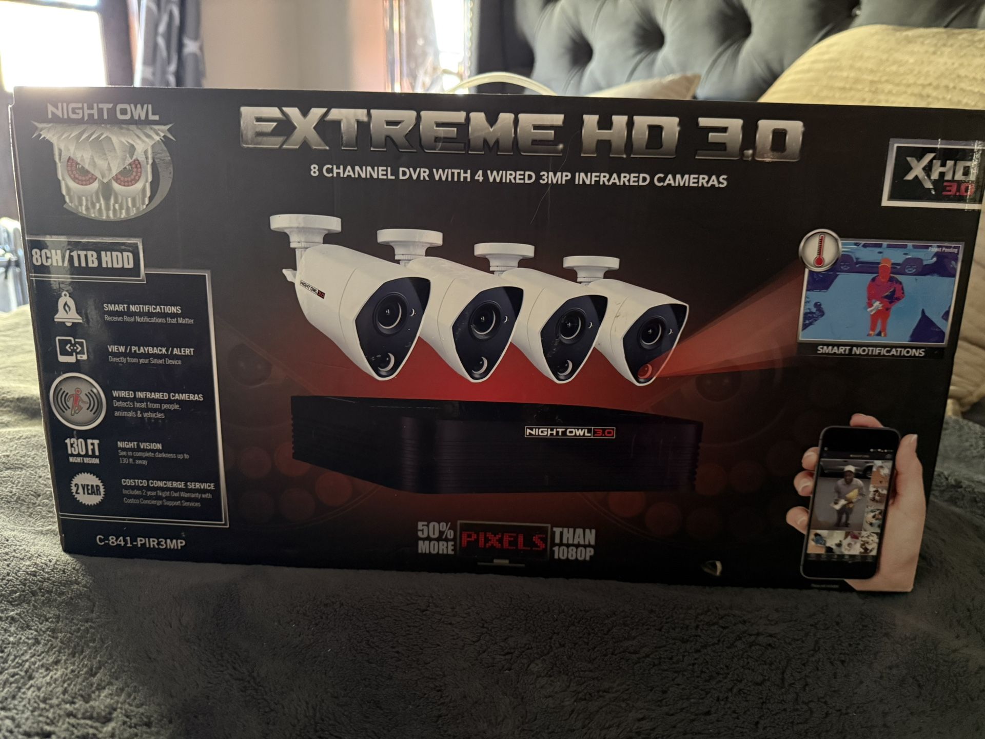 Night Owl Extreme HD 3.0 8 Channel DVR Security System with 4 Cameras