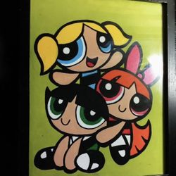 Powerpuff Canvas Painting