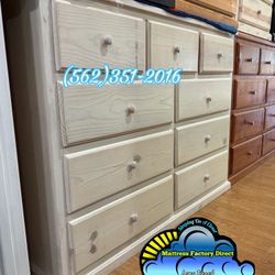 Nine Drawer White Wash Pinewood Chest Cajonera Nueva 
