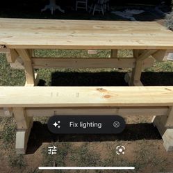 Farmhouse Table And Bench Seat