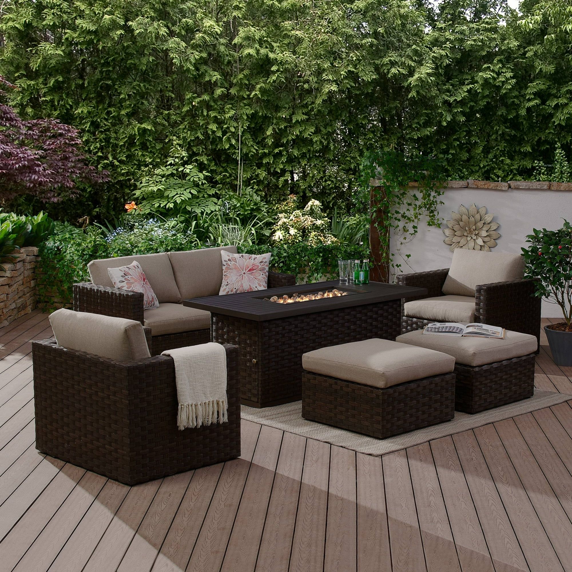 Moving Sale: Outdoor Patio Furniture Set For Sale (Red Cushions)