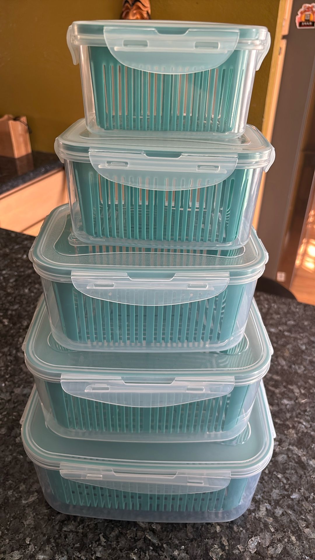Wash Drain Basket Storage Containers Set