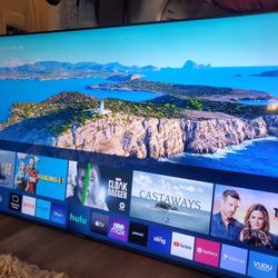 75" Samsung Smart Tv Chrystal 4k Basically New.  Tv Has Great Quality Pic No Legs It Was Mounted 