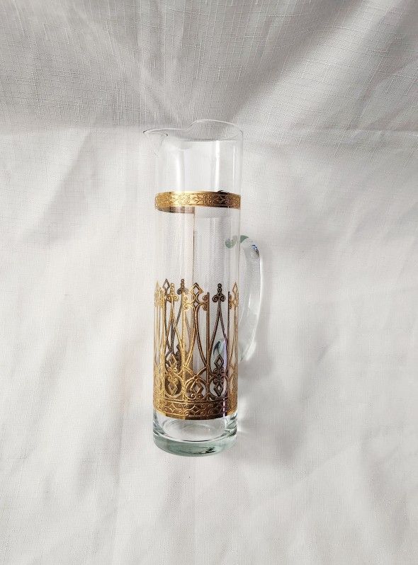 Culver Ltd. 22K Gold Signed VTG Mid Century Antigua Tall...