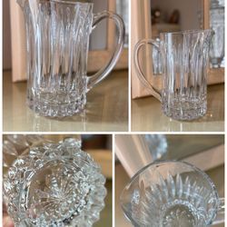 Heavy glass Pitcher 