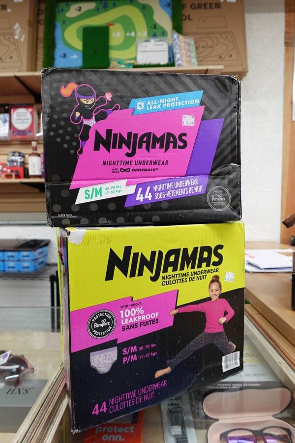 Size S/M Pampers Ninjamas Nighttime Bedwetting Girls Underwear 44Ct