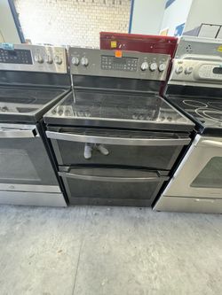 GE Double Oven Range Stove Electric Everything Works! 