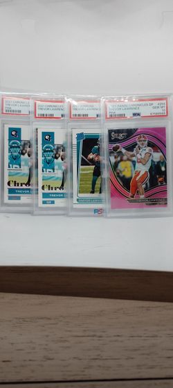 Trevor Lawrence rookie cards all PSA 10