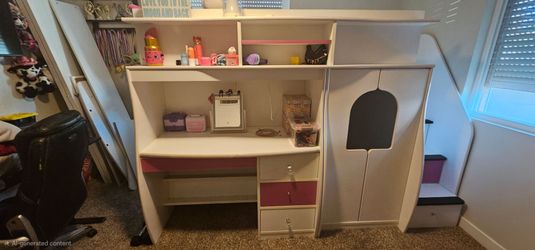 Girls loft bed