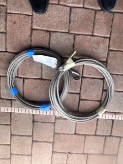 Boat lift cables 3/8 stainless steel T316 50foot long. Qty 2 NEW