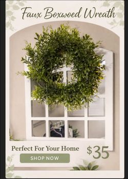 MIRROR WITH WREATH