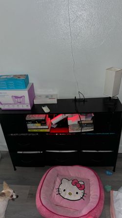 Black LED Dresser W/ 8 Drawers (BRAND NEW)