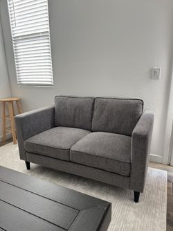 Gray Loveseat Couch 
