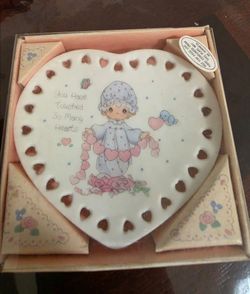 Vintage Heart Shaped Ceramic Trinket Dish w/ Box – “You Have Touched So Many Hearts”