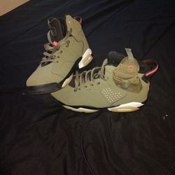 Jordan 6 Green  Travis scott  250$