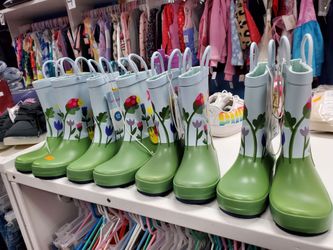New Girls Rain Boots Size 11 & 12