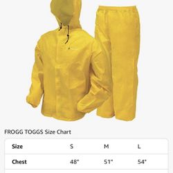Frogg Toggs Yellow
