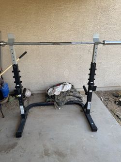 Weider Squat Rack With Olympic Bar