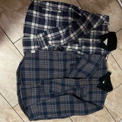 Two Plaid Flannel Shirts Bundle $20 each $30 both
