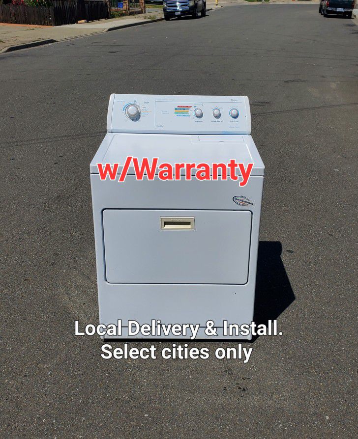 Clean Good Working Whirlpool Electric Dryer Local Delivery With Warranty 