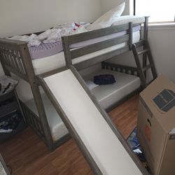 Kids Bunk Bed With Slide