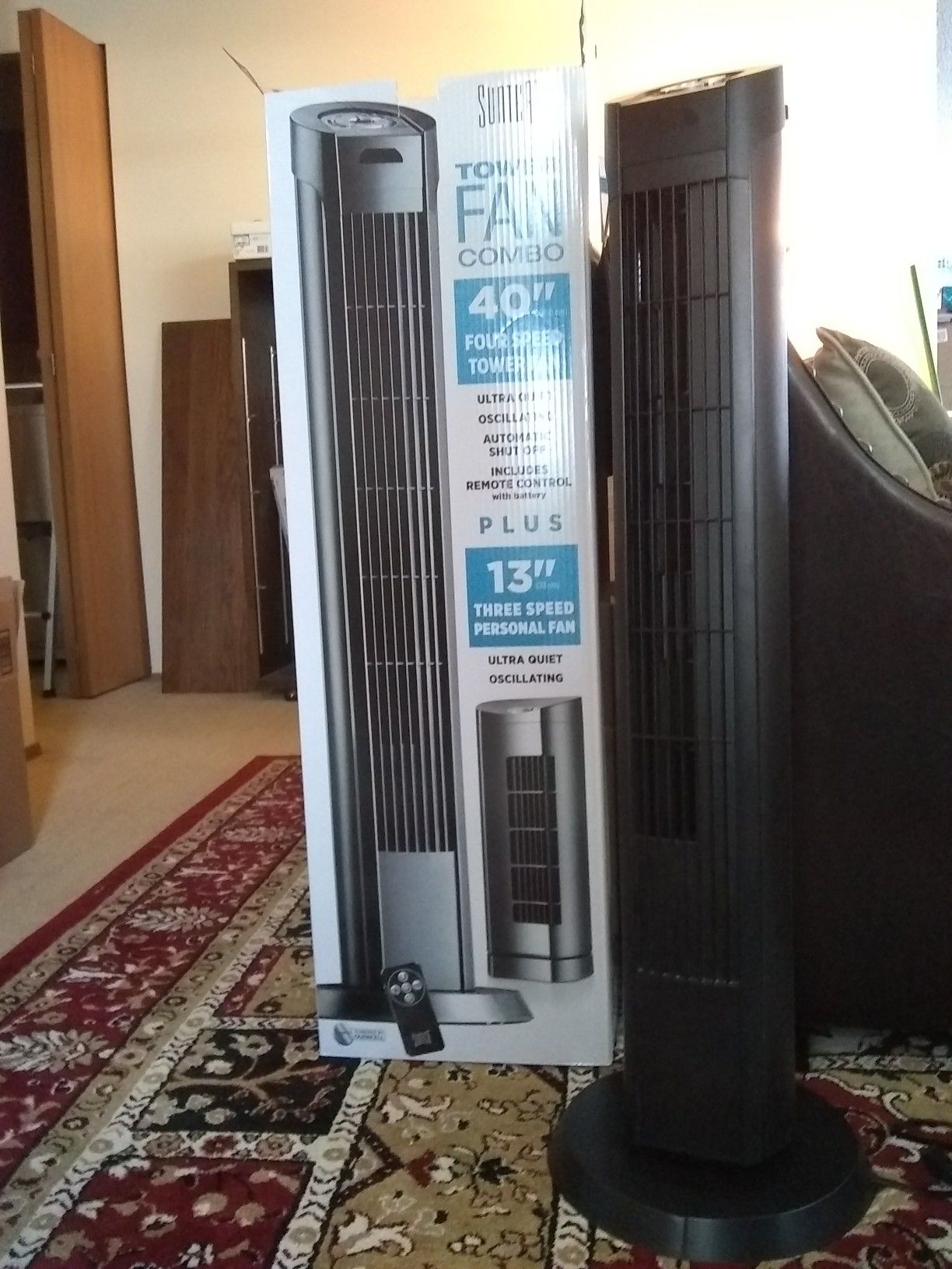 Upright 40" Tower Fan only (not the 13" desktop fan)
