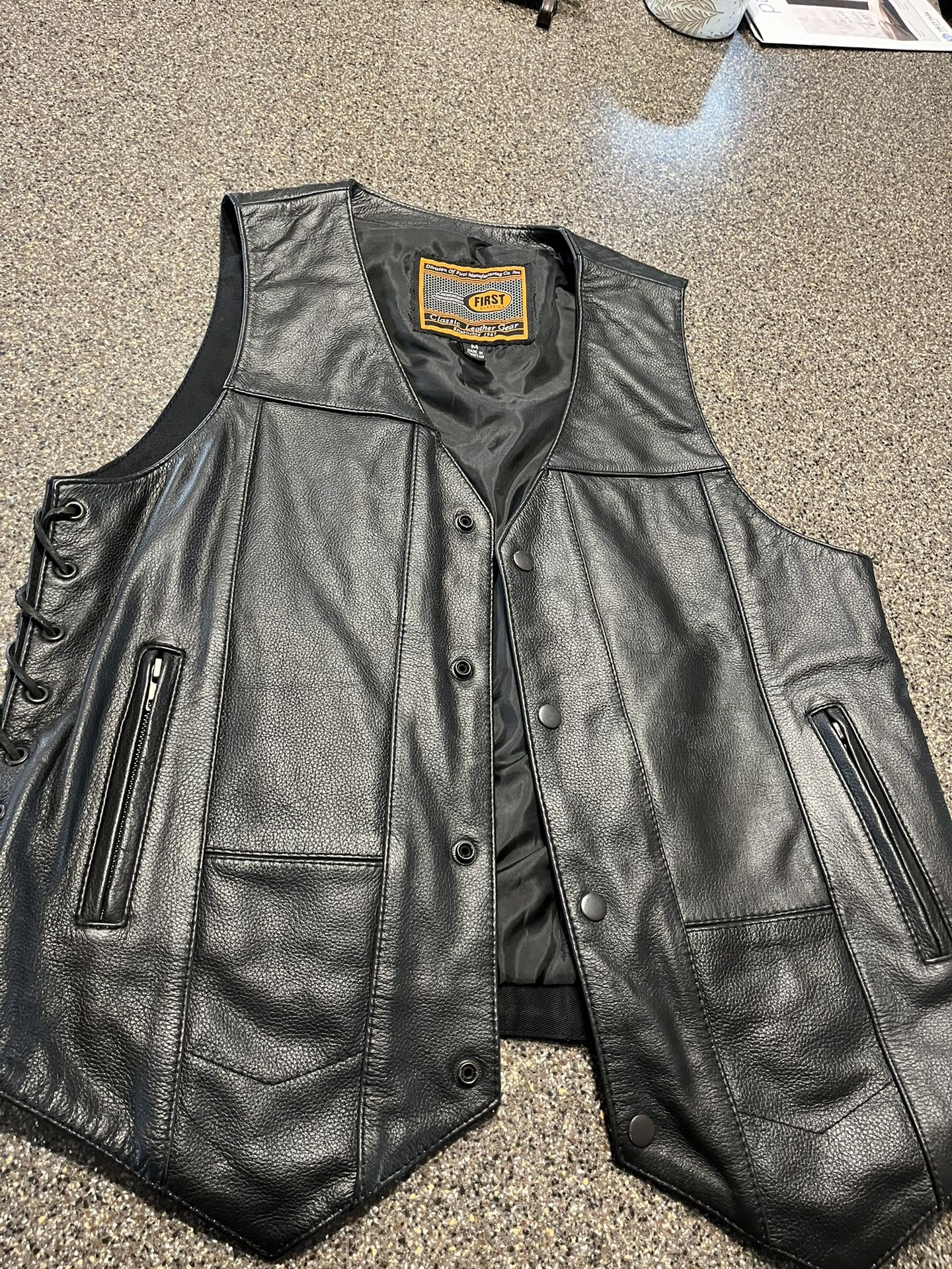 Leather Vest NEW