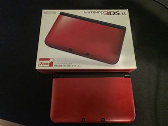 Nintendo 3ds XL Red Custom Video Game Console Mod-bbed