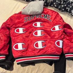 supreme X Champion light jacket
