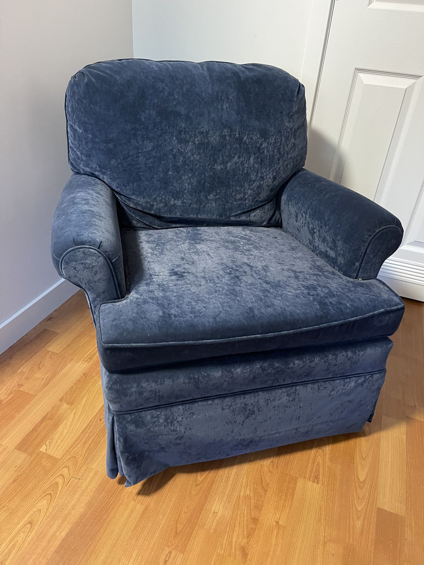Swivel Rocking Chair - Blue
