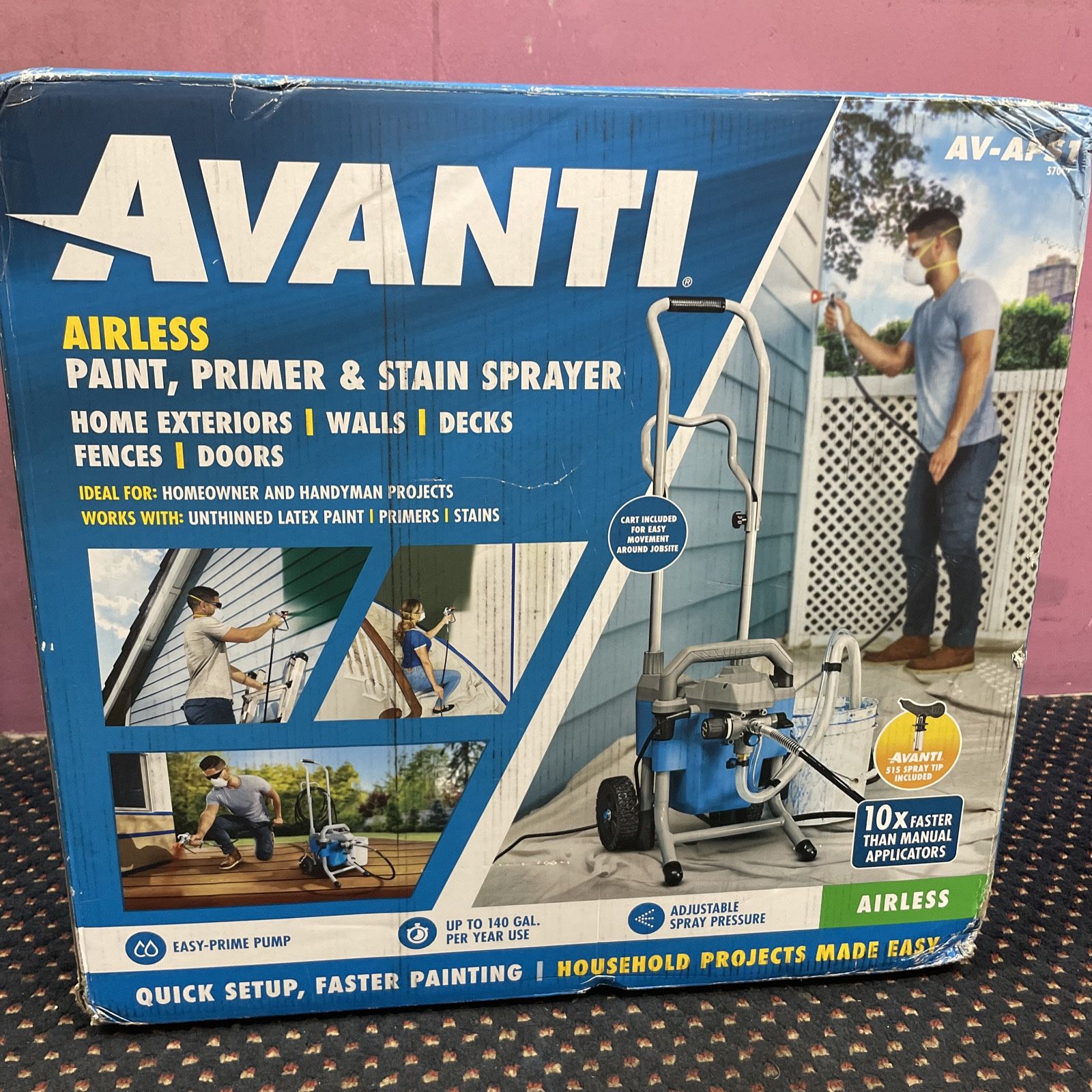Avanti Airless Paint, Primer & Stain Sprayer, 57042, AV-APS1
