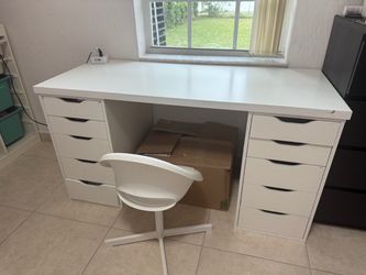 IKEA desk with kids office chair