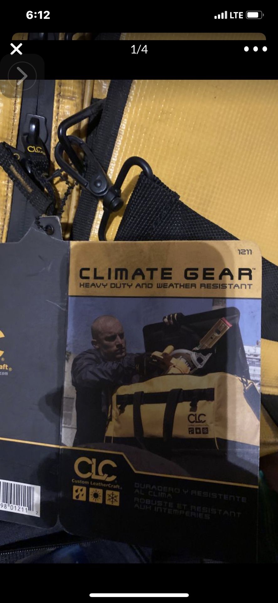 CLC 25” Climate Gear Large Duffle Bag