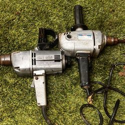 Two Stainless Steel Vintage Drills