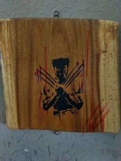 Monkey Pod Wood From Costa Rica Wolverine Wall Art