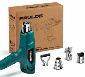 PRULDE PROFESSIONAL HEAT GUN W/ATTACHMENTS