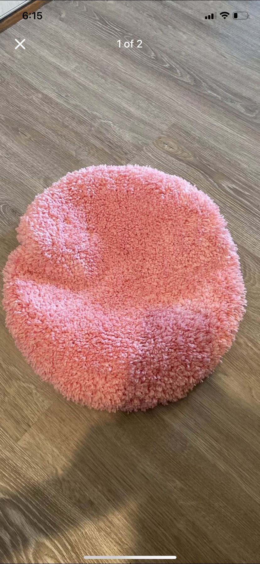 Pink Fuzzy Toilet Seat Cover New