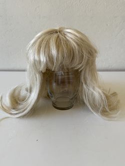 Blonde Wig Stretches Halloween Costume