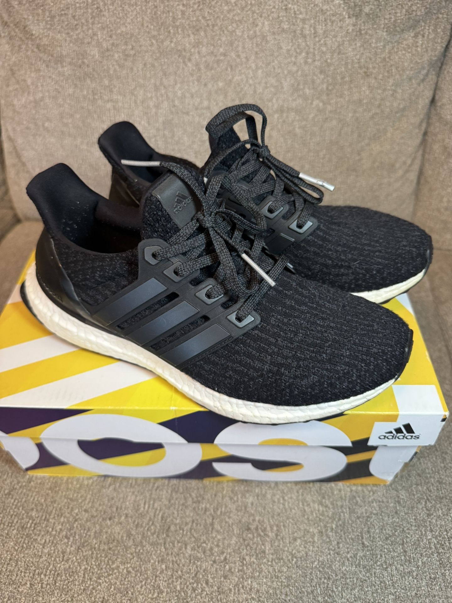 Adidas Ultra Boost 3.0 J-Core Kids/Womens Shoe Black Size 5.5
